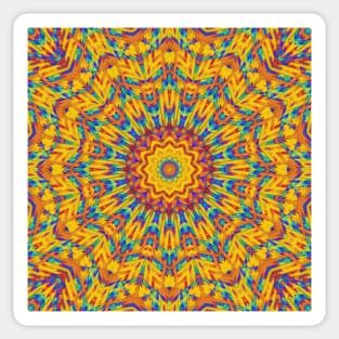 Vivid Colored Mandala Sticker